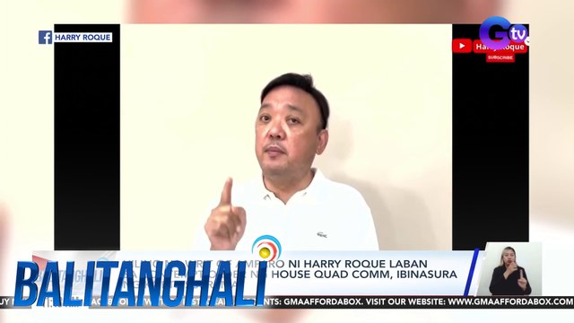 Hiling ng Writ of Amparo ni Harry Roque laban sa contempt order ng House Quad Comm, ibinasura ng Korte Suprema | Balitanghali