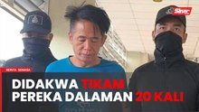 Tikam pereka dalaman 20 kali, penganggur didakwa membunuh