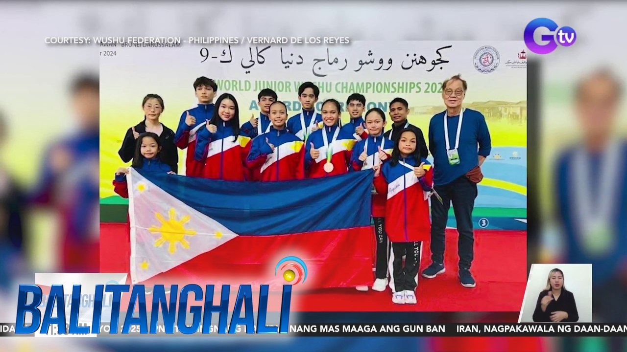 PHL Junior Wushu Team, panalo ng 1 gold & 2 bronze medals sa 9th World Junior Championships | Balitanghali