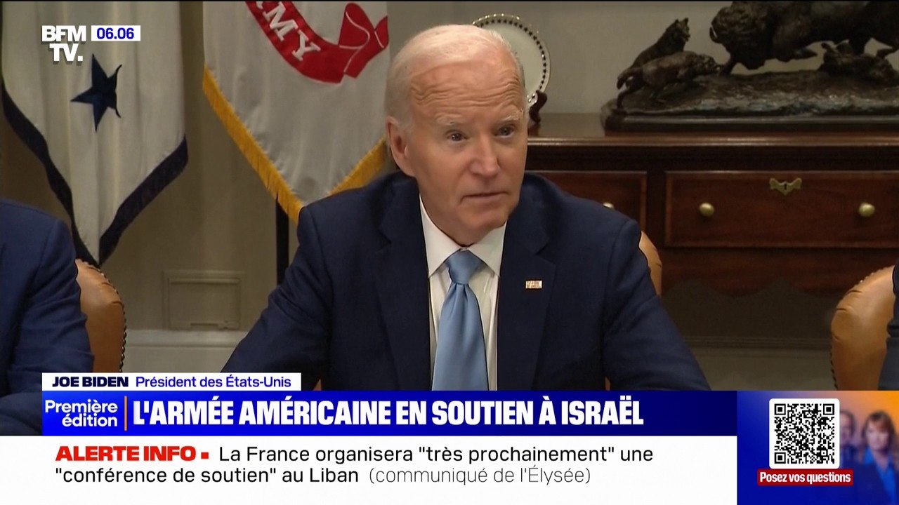 Tirs de missiles iraniens sur Tel-Aviv: "Les forces armées des États-Unis ont activement soutenu la défense d'Israël", assure Joe Biden