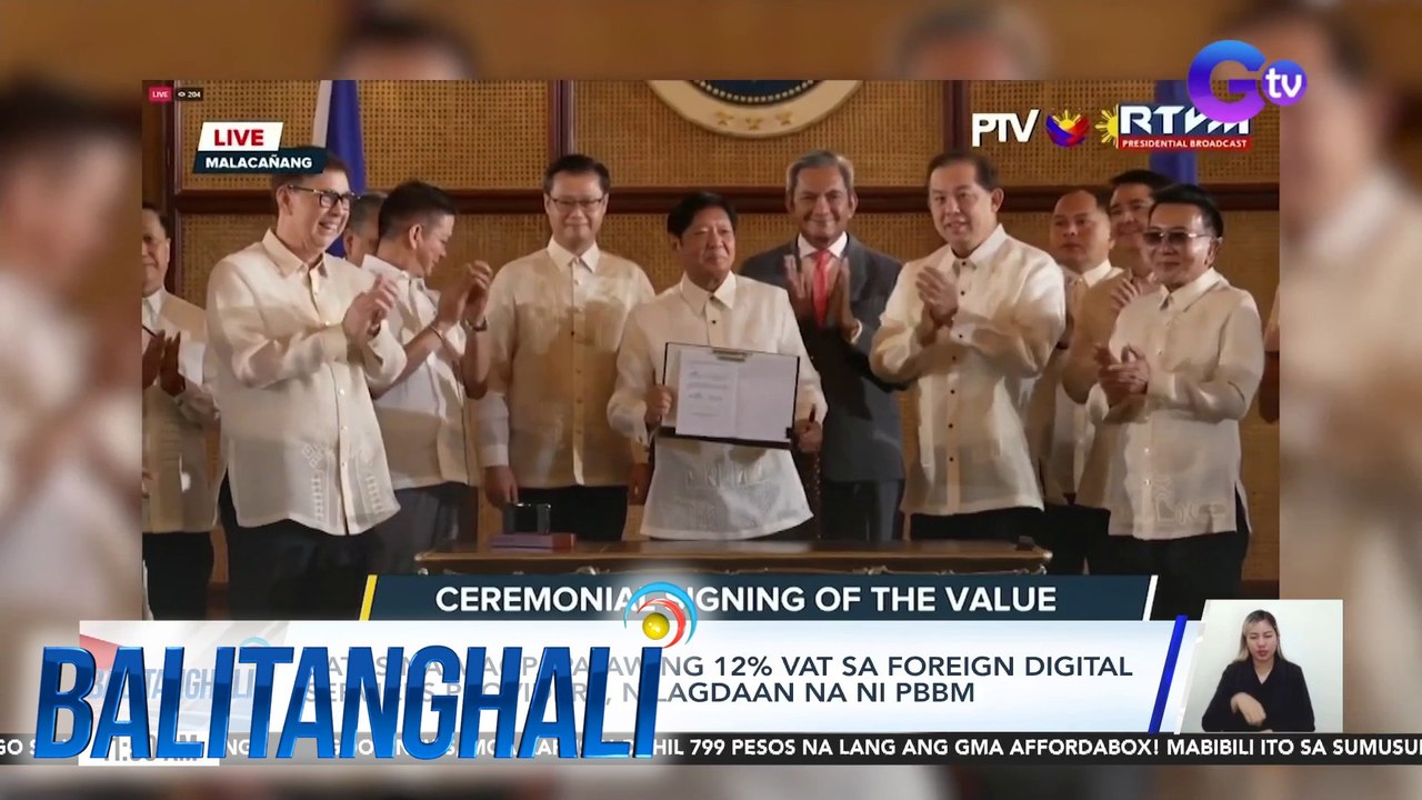 Batas na magpapataw ng 12% VAT sa foreign digit...