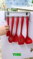 Transform Your Kitchen Space with Simple Storage Hooks   Easy Organization Hack. hook  for kitchen cabinet ️️