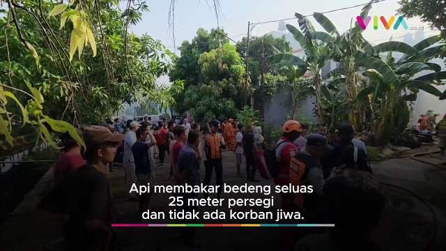 HANGUS! Bedeng di Sunter Terbakar Akibat Korsleting Listrik