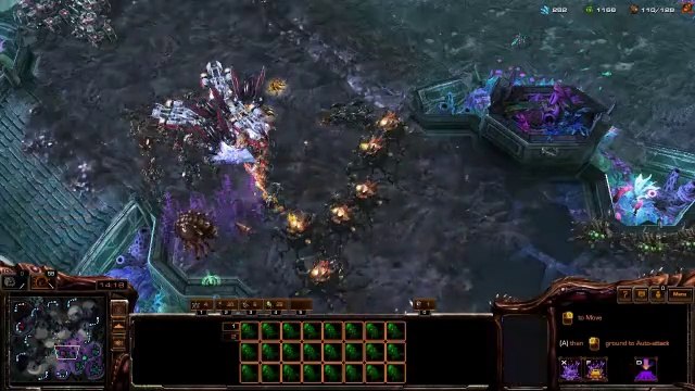 [StarCraft 2] No.0279 Great-Level ZERG v.s Harder A.I, LOSS [2 Base Ravager-Ling Push]