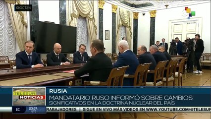 Mandatario ruso informó sobre cambios significativos en la doctrina nuclear del país