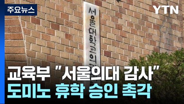 교육부 서울의대 감사 착수 ...도미노 휴학 승인 촉각 / YTN
