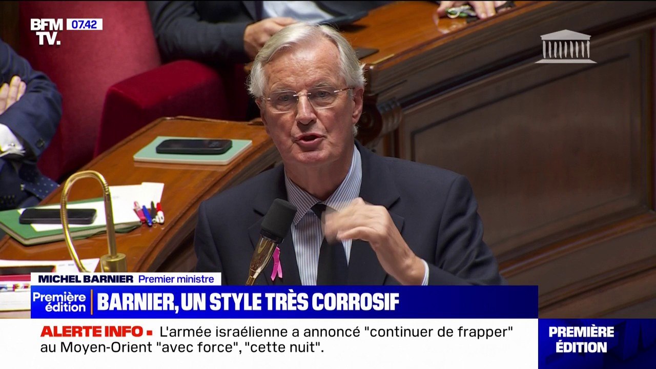 "Je n'ai pas envie de polémiques avec vous et je n'ai pas le temps": le style corrosif de Michel Barnier à l'Assemblée nationale