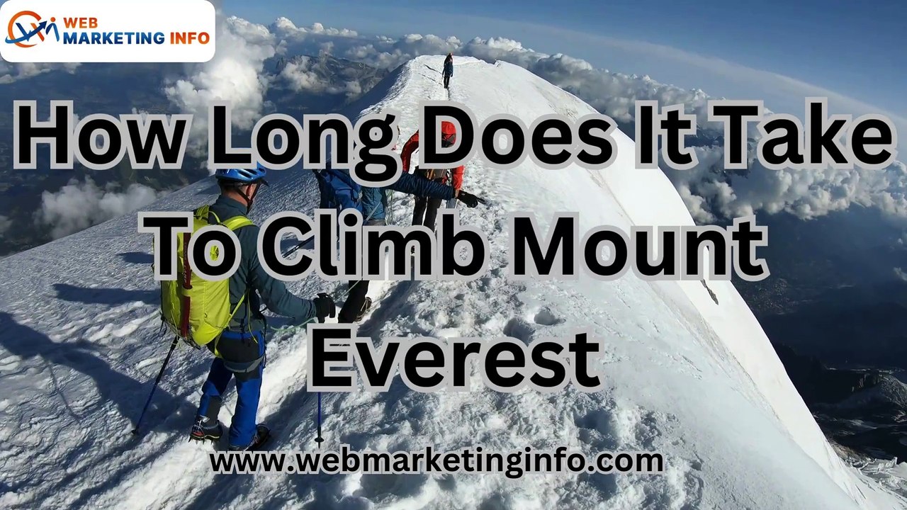 How Long Does It Take To Climb Mount Everest