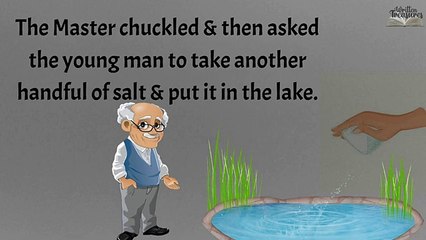 Short Stories for kids _ Moral Stories _ Salt, Glass of water & The Lake _  #writtentreasures