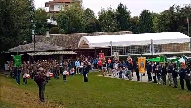 Capriano. 55°Alpini. Alzabandiera (22-Set-2024)