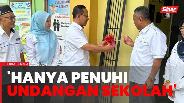 'Saya hanya penuhi jemputan sekolah' - Suhaizan dikritik rasmi penutup longkang