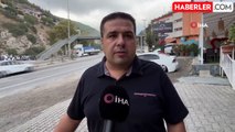 Hatay'da Tır, Otomobili Metrelerce Sürükledi