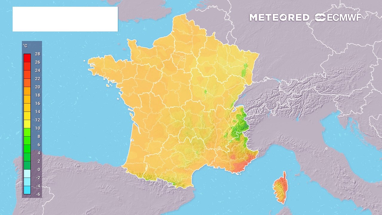 Températures en baisse