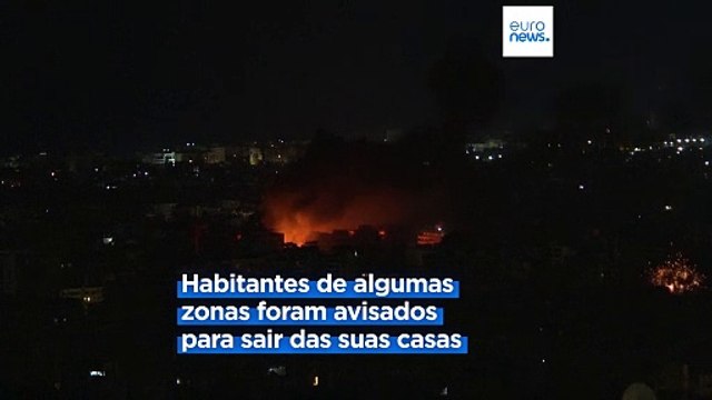 Forças israelitas mantêm ataques a Beirute apesar da vaga de mísseis iranianos