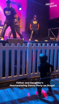 Adorable Toddler Dances with Dad’s Band