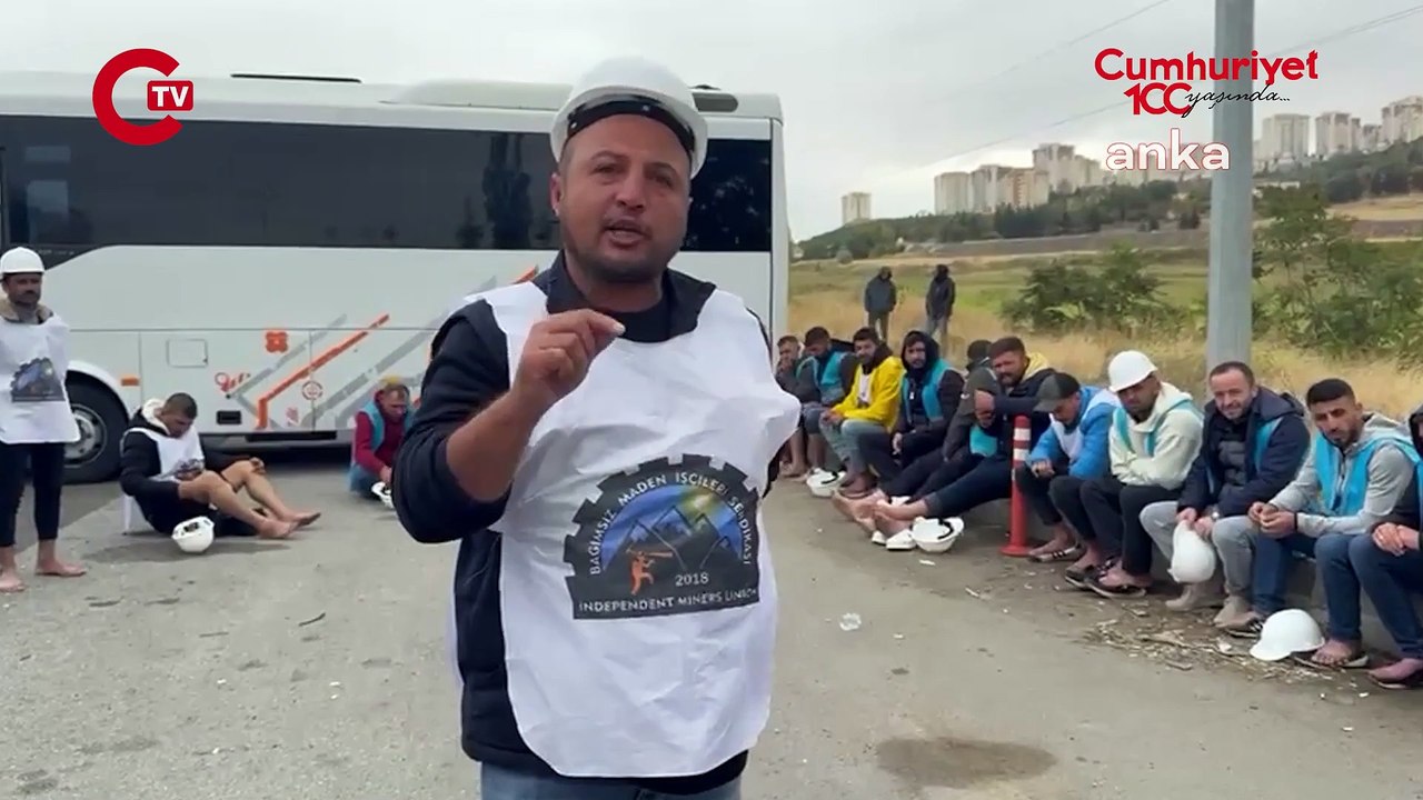 Soma’dan Ankara’ya yürüyen Fernas Madencilik işçilerine Ankara girişinde polis engeli