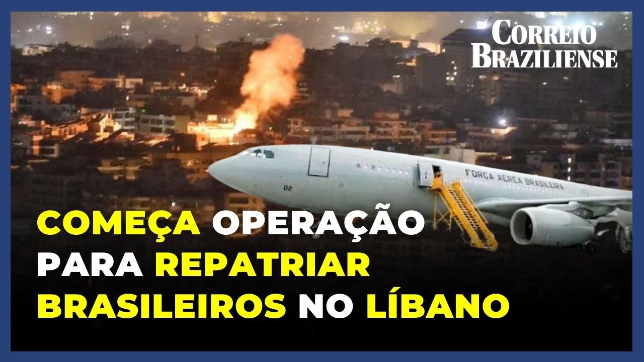 Primeiro voo para repatriação de brasileiros no Líbano decola