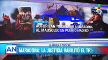 La Justicia autoriza el traslado de los restos de Diego Maradona a un mausoleo en Puerto Madero