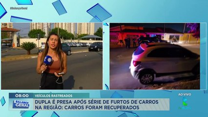 Dupla é presa após série de furtos de carros na região