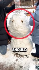 They DID SOMETHING INCREDIBLE with a SNOWMAN!☃️