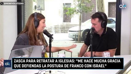 Zasca para retratar a Iglesias: "Me hace mucha gracia que defiendas la postura de Franco con Israel"