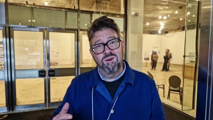 Mark Latham of Urban Splash at the public consultation in Cole Brothers, Sheffield