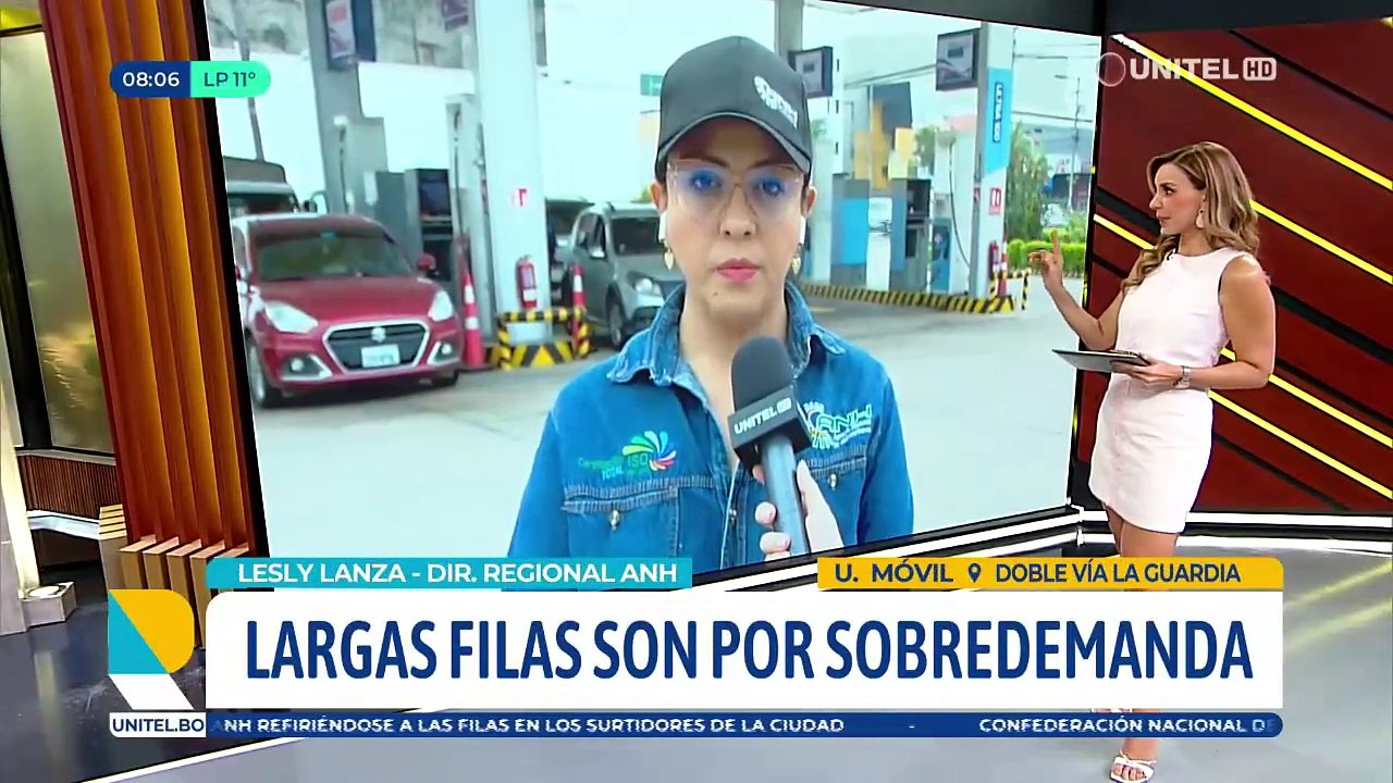 “​Las filas ya han bajado” en surtidores en Santa Cruz, dice ANH, que anticipa despachos adicionales de combustible