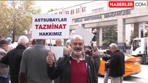 Astsubaylar Tazminat Hakkı İçin MSB Önünde Eylem Yaptı