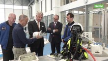 Le roi Philippe visite le centre d'entraînement des astronautes de l'ESA à Cologne
