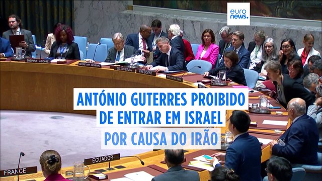 António Guterres considerado persona non grata e proibido de entrar em Israel