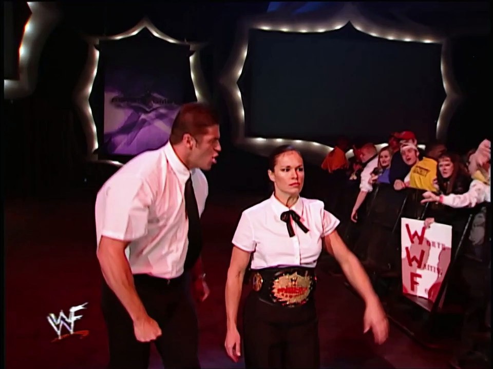 Ivory WWF Women's Champion with Steven Richards Entrance Royal Rumble 2001
