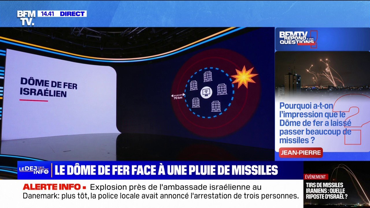 Pourquoi a-t-on l'impression que le Dôme de fer a laissé passer beaucoup de missiles? BFMTV répond à vos questions⤵️