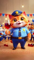 Due to a moment of carelessness, the orange cat’s father had to regret his life #socutekitty #aicats