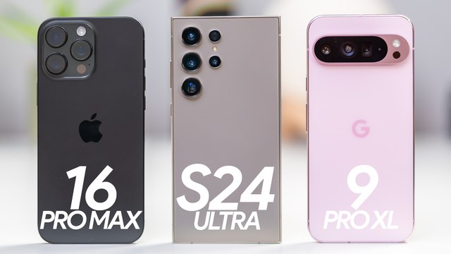 iPhone 16 Pro Max vs Samsung Galaxy S24 Ultra vs Pixel 9 Pro XL, ¿cuál es el rey?