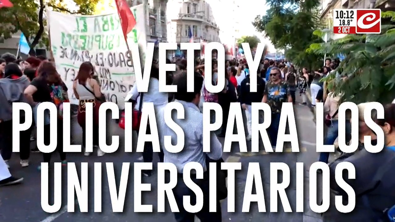 Marcha federal: veto y policías para universitarios y organizaciones sociales