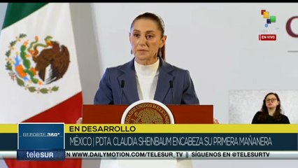 Primera mañanera de la pdta. Claudia Sheinbaum