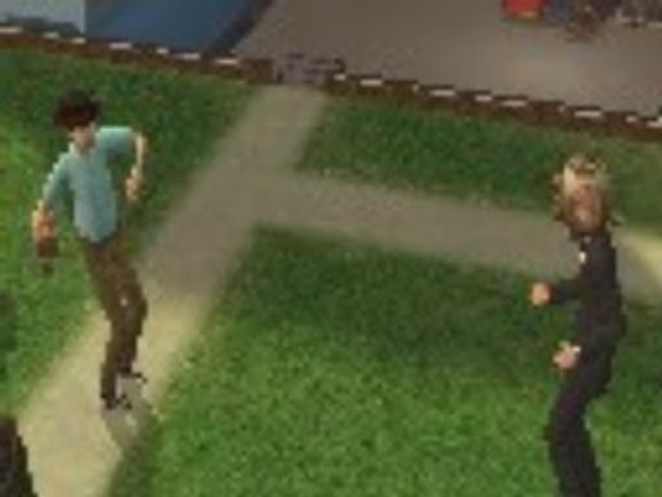 Ball tossing with old men
