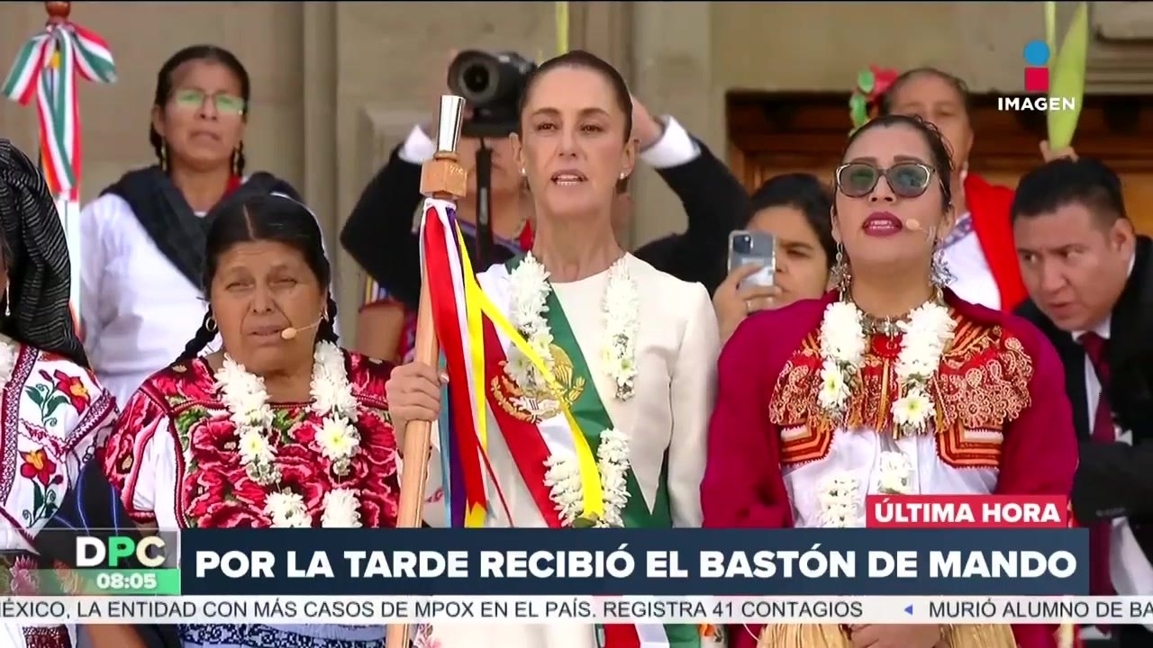 Así fue como recibió el bastón de mando Claudia Sheinbaum