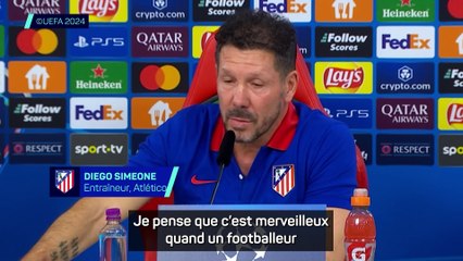 Simeone rend hommage à Griezmann