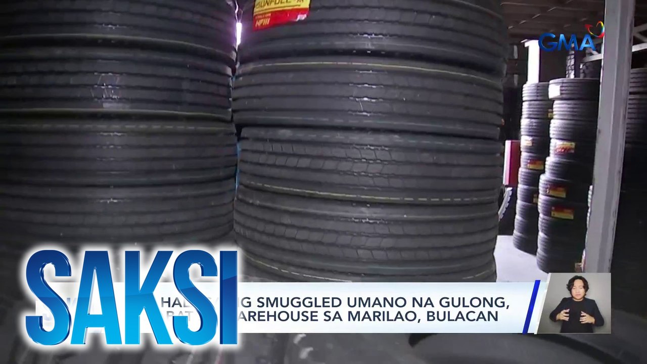 P8-B halaga ng smuggled umano na gulong, nasabat sa warehouse sa Marilao, Bulacan | Saksi