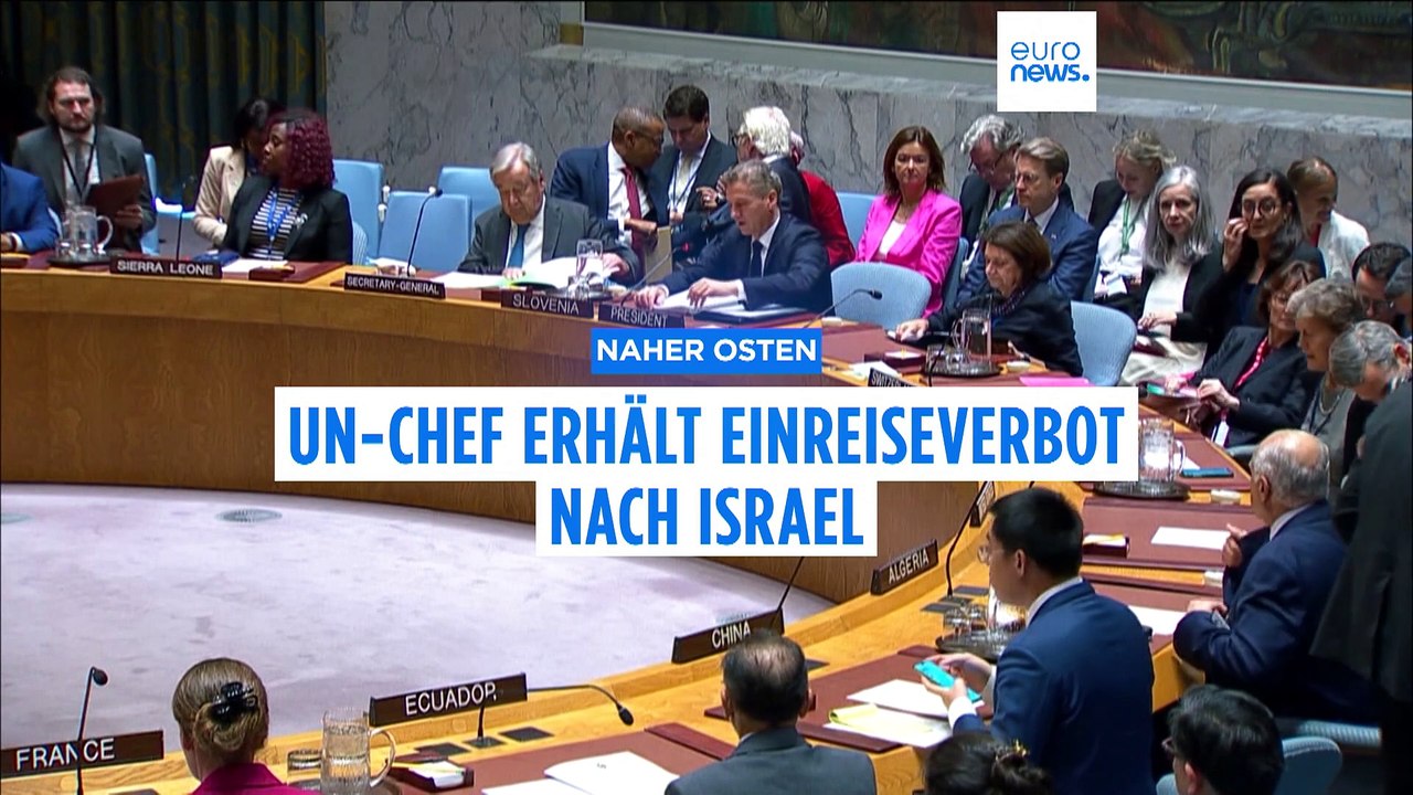 Israel verhängt Einreiseverbot gegen UN-Chef