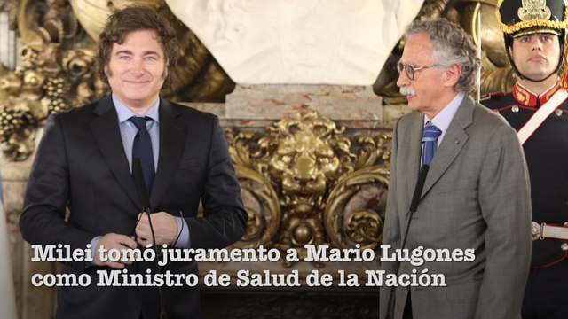 Milei tomó juramento a Mario Lugones como Ministro de Salud de la Nación
