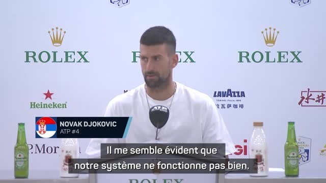 Shanghai - Novak Djokovic souhaite que l'affaire Sinner soit réglée le plus vite possible