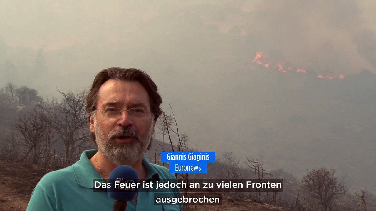 Katastrophenschutz unterstützt Waldbrandbekämpfung in Griechenland
