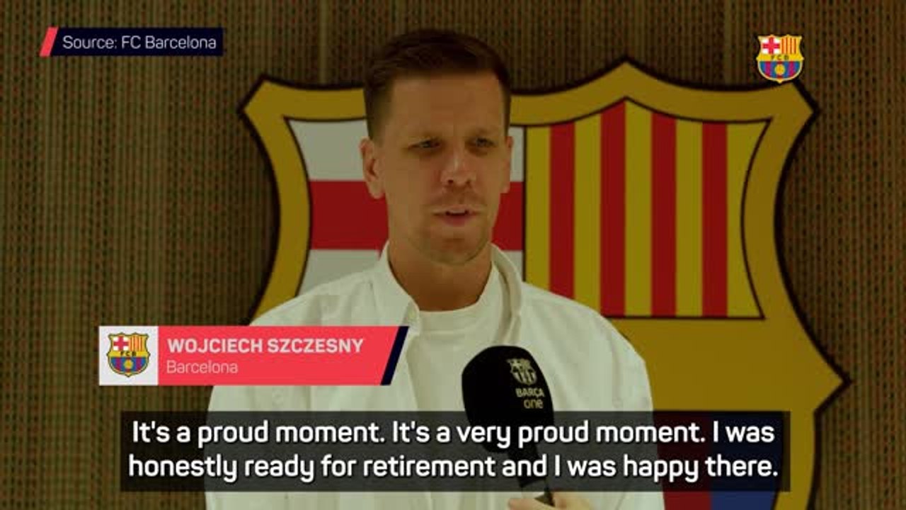 Szczesny 'proud' to join Barcelona following ter Stegen injury