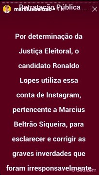 Marcius Beltrão publica retratação em seu Instagram por mentiras cometidas contra Ronaldo Lopes