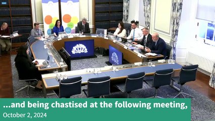 Timothy Gaston of the TUV clashing with the chairwoman of the Stormont Executive Committee