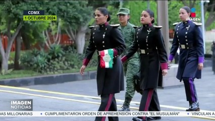 Cadetes mujeres estuvieron en la toma de protesta de Sheinbaum