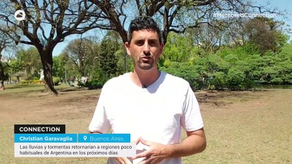 Las lluvias y tormentas retornarían a regiones poco habituales de Argentina en los próximos días, anuncia C. Garavaglia