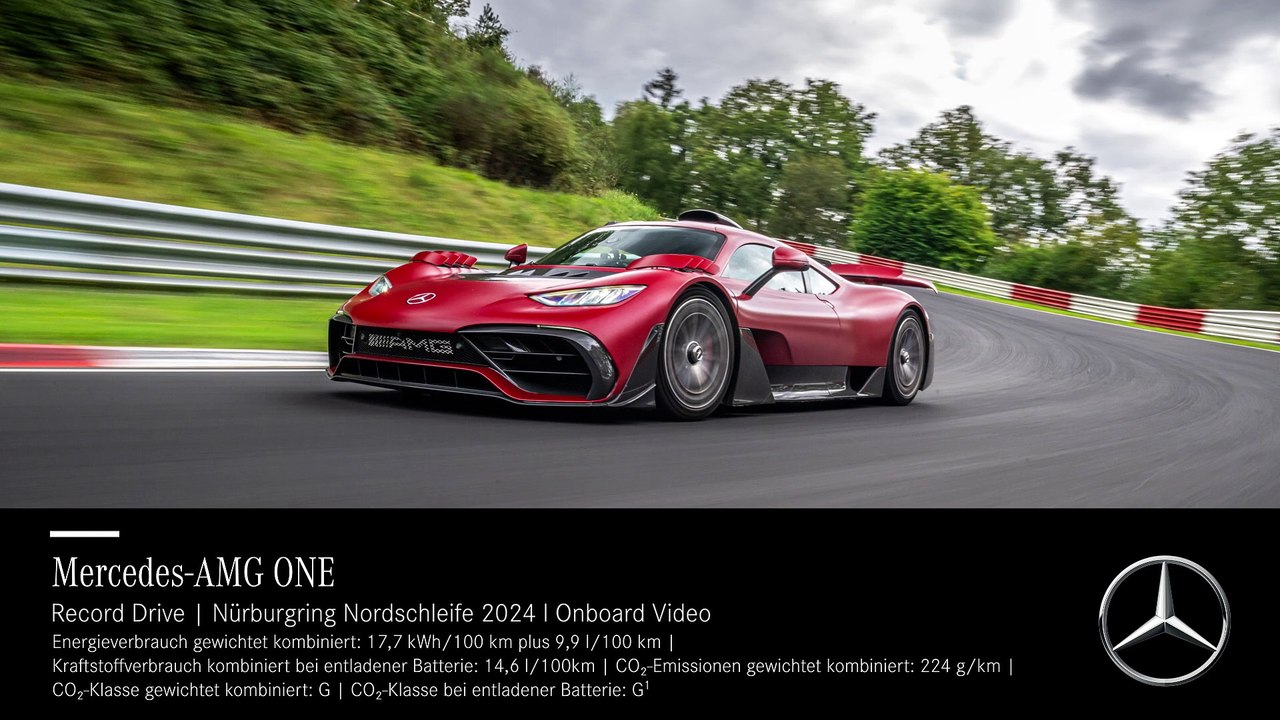 La 6:29.090: La Mercedes-AMG ONE bat son propre record sur le Nurburgring-Nordschleife